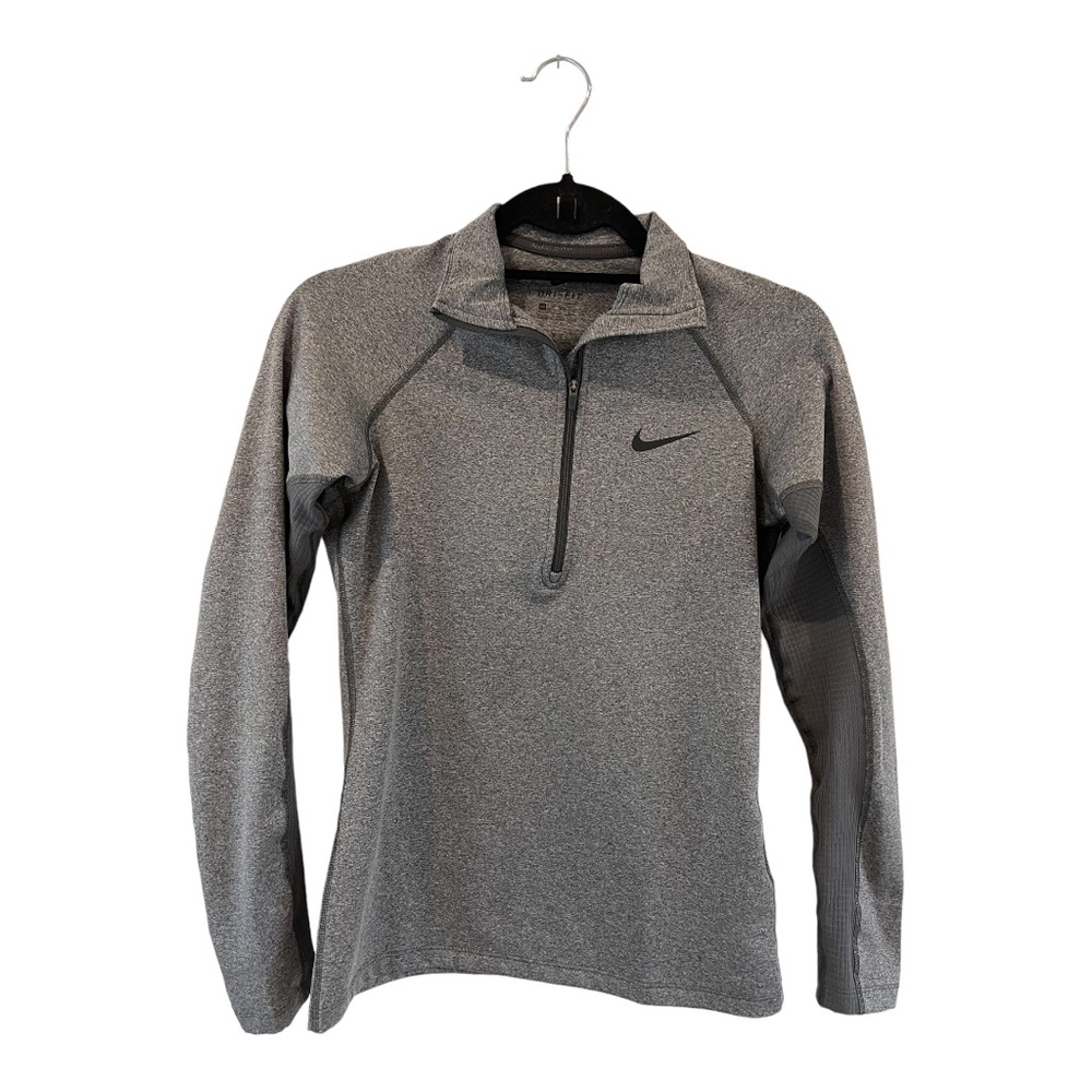 FOR ADDI V - NOT FOR SALE Womens NIKE Element Grey Dri-FIT Half Zip Pullover XS